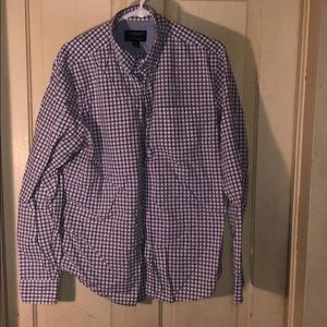 Plaid American Eagle Button Up